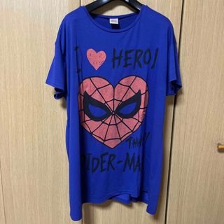 マーベル(MARVEL)の✨値下げ✨【しまむら】MARVELスパイダーマン　ビッグTシャツ　M(Tシャツ(半袖/袖なし))