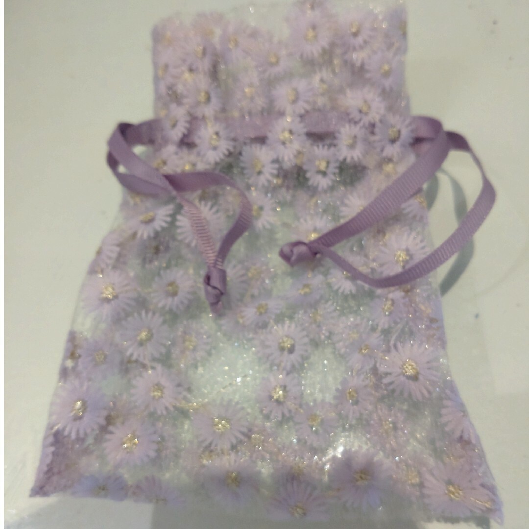シースルー　花柄　ミニポーチ レディースのファッション小物(ポーチ)の商品写真