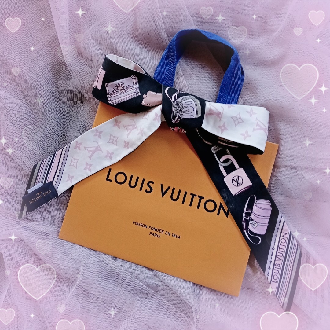 匿名配送☆LV☆ヴィトン× YK バンドーBB・ ドット スカーフ-