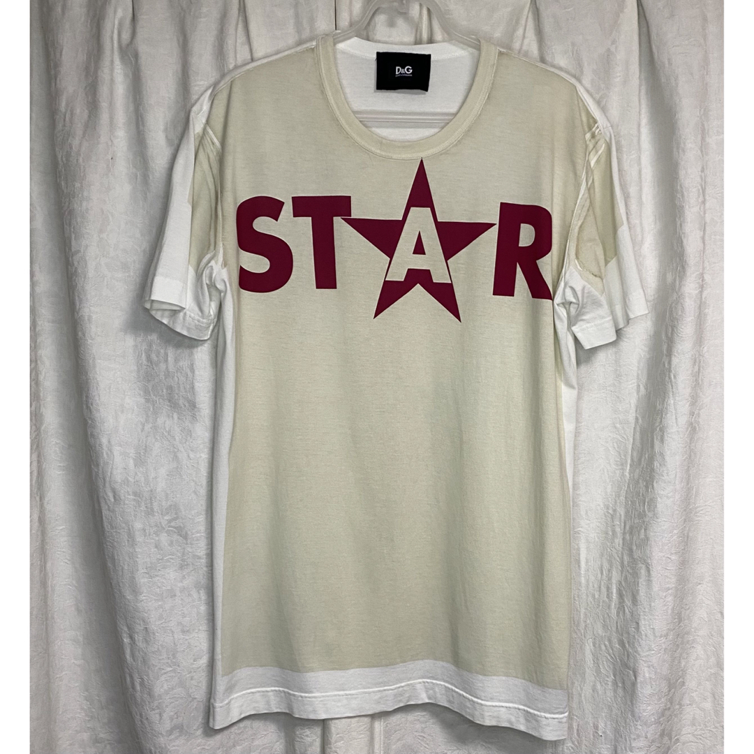 D&G STAR プリント Tシャツ