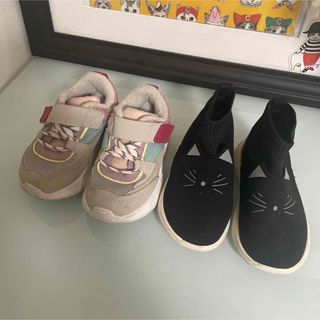 ザラキッズ(ZARA KIDS)のZARA 22 ベビーシューズ　2足セット　13.5cm(スニーカー)