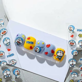 ネイルシール ネイルステッカー ぷっくり 3Dネイル ドラえもん♡A