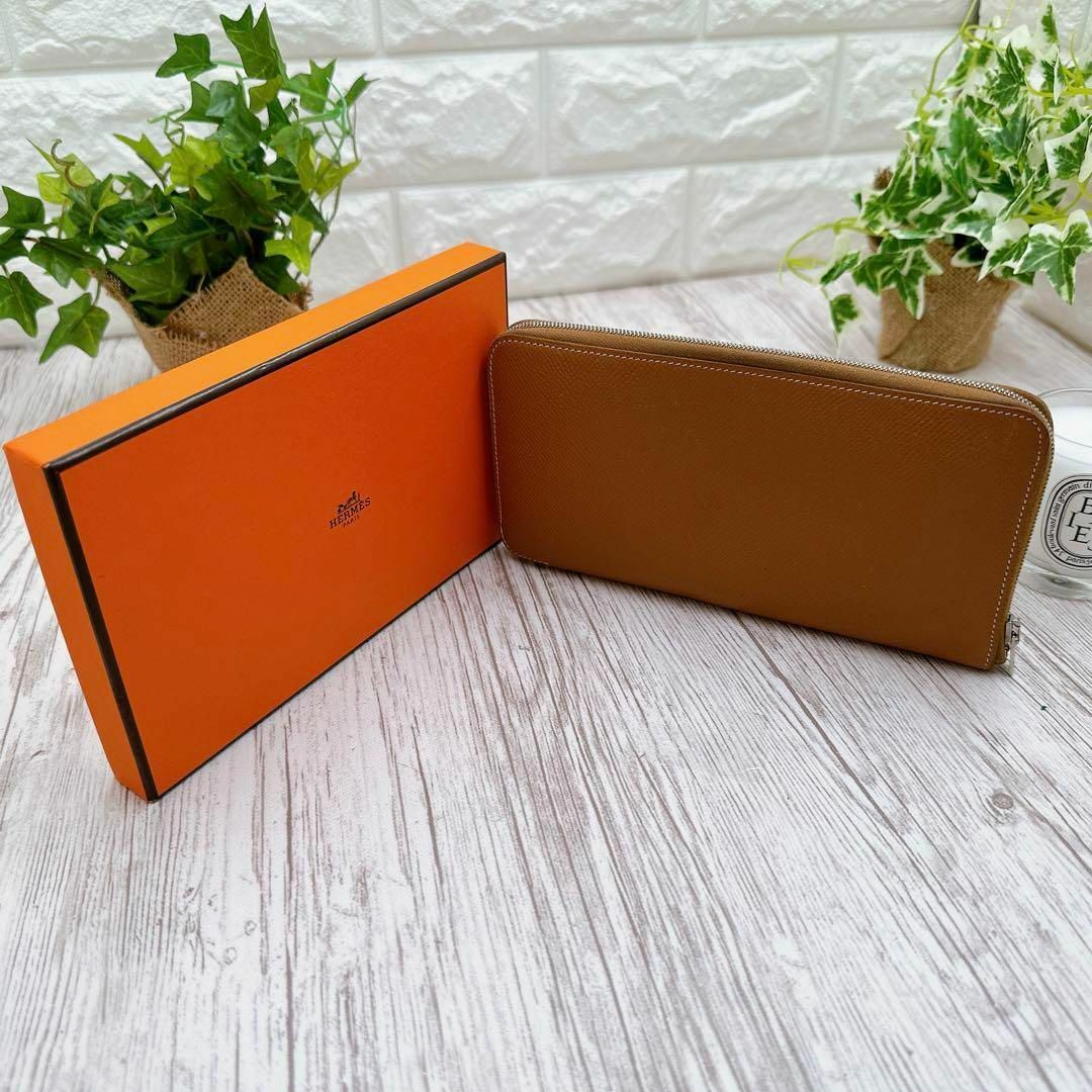 Hermes - エルメスヴォーエプソン雄牛レザー アザップロングシルクイン