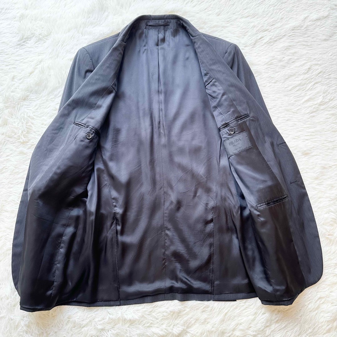 PRADA セットアップスーツ ビジネススーツ イタリア製 グレー 50R