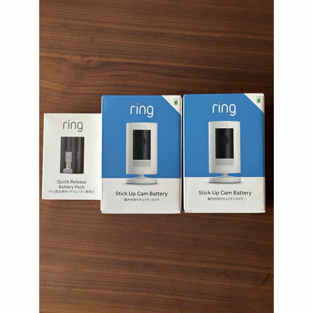 新品未開封 Ring Stick Up Cam Batteryリング スティック