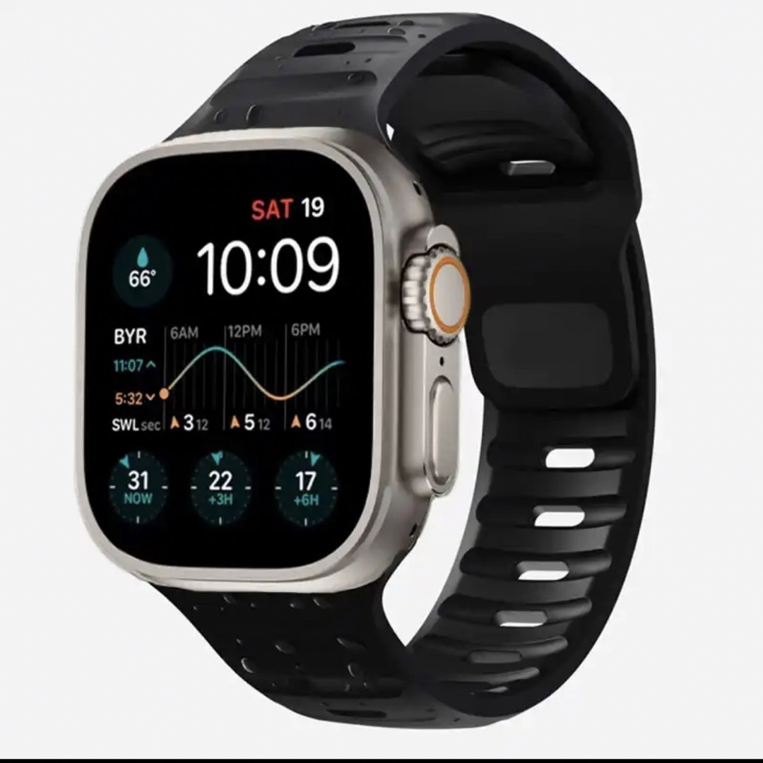 Apple Watch アップルウォッチ シリコンバンド メンズの時計(ラバーベルト)の商品写真