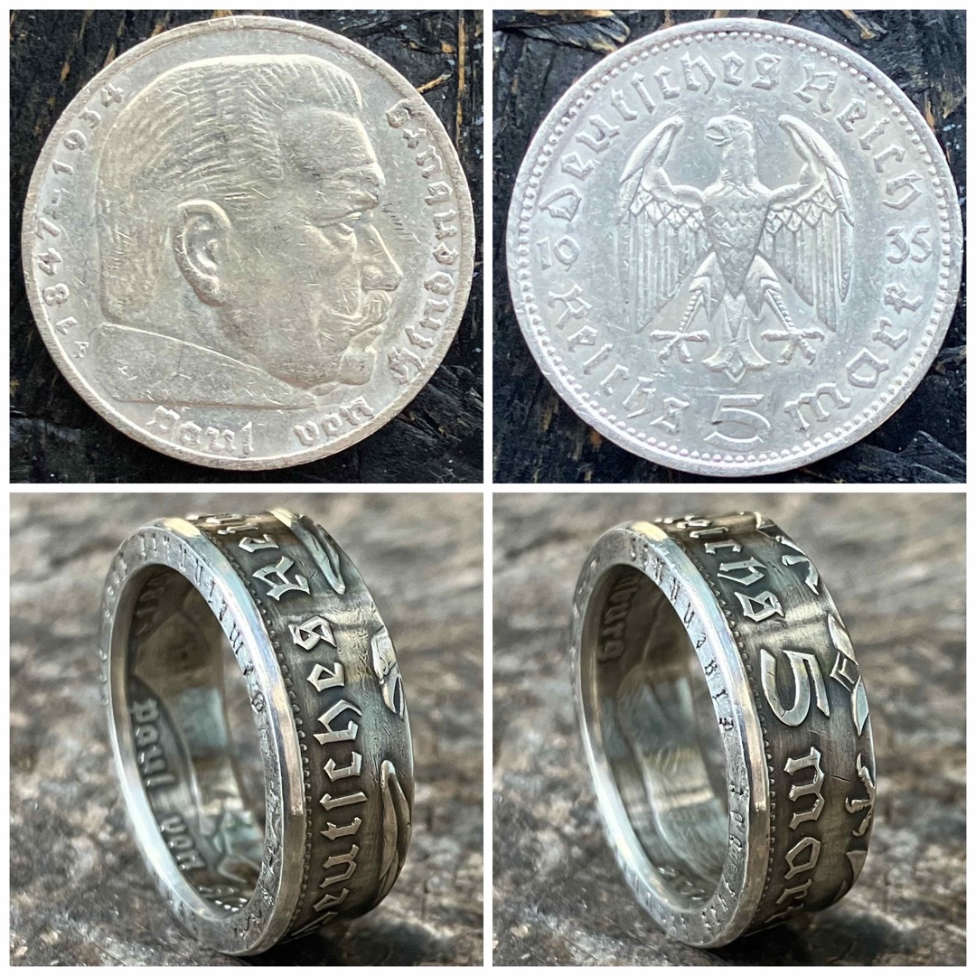 銀貨 ドイツ コインリング 指輪 アクセサリー ブランド ReD 外国 銀貨 ドイツ コインリング 指輪 アクセサリー ブランド ReD 外国