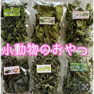 小動物のおやつ☆乾燥野菜 野草 6袋詰め合わせ!!  お好きな物を選べます！(ペットフード)