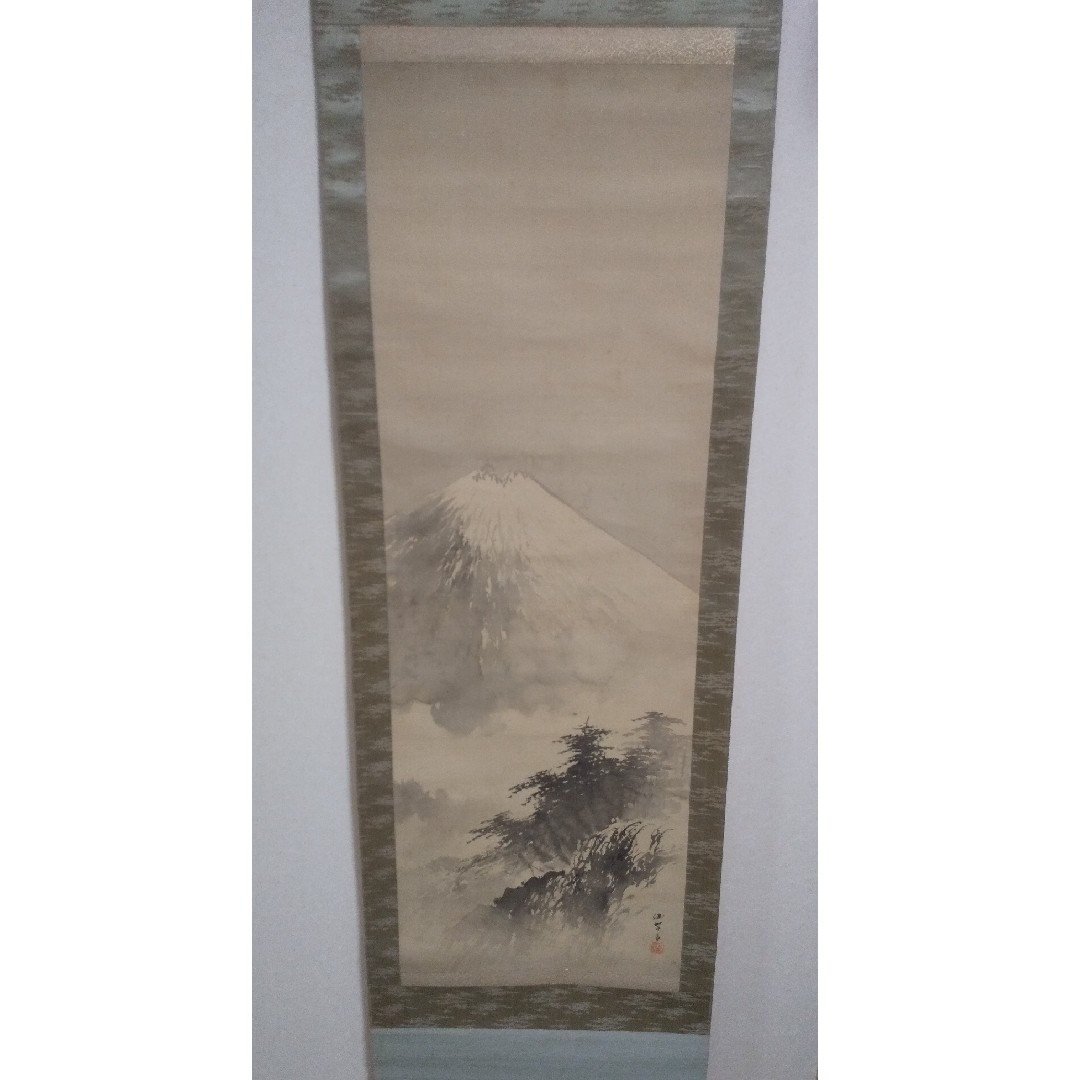 掛軸 珠石銘 水墨山水 識箱入 H79 - 通販 - gofukuyasan.com