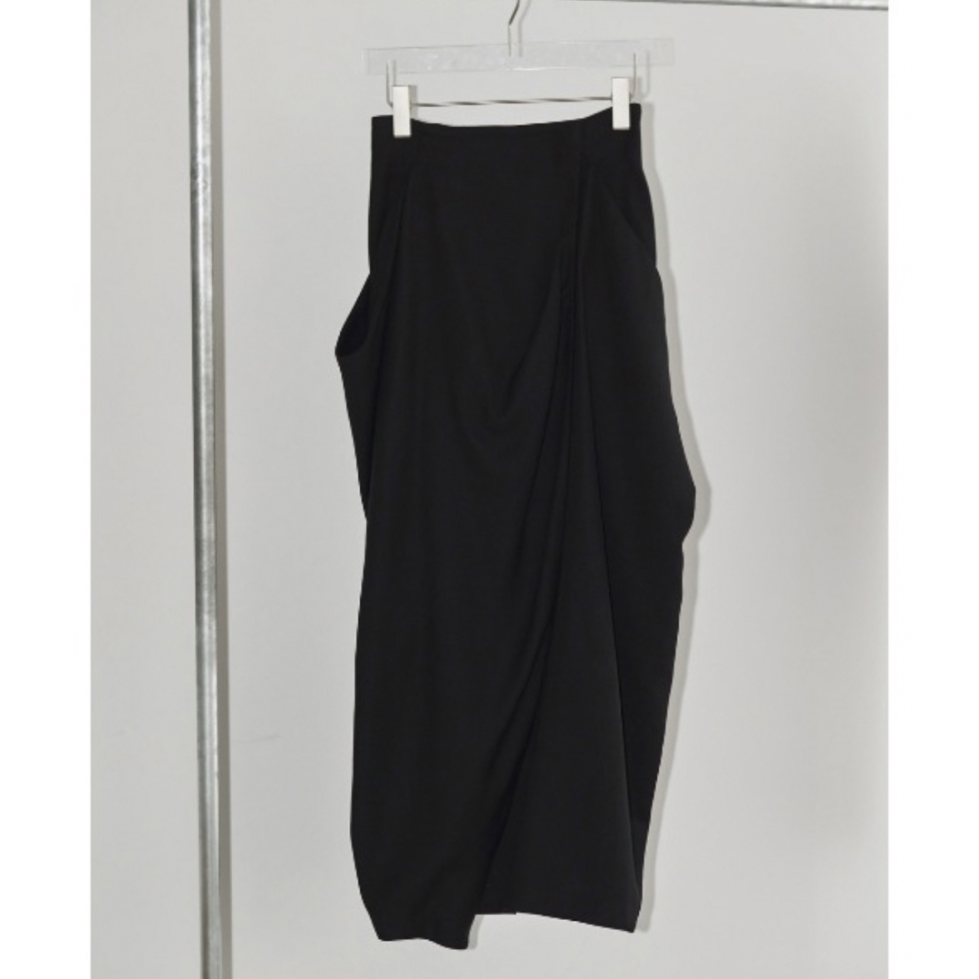 TODAYFUL(トゥデイフル)のtodayful / Drape Satin Skirt ブラックM レディースのスカート(ロングスカート)の商品写真