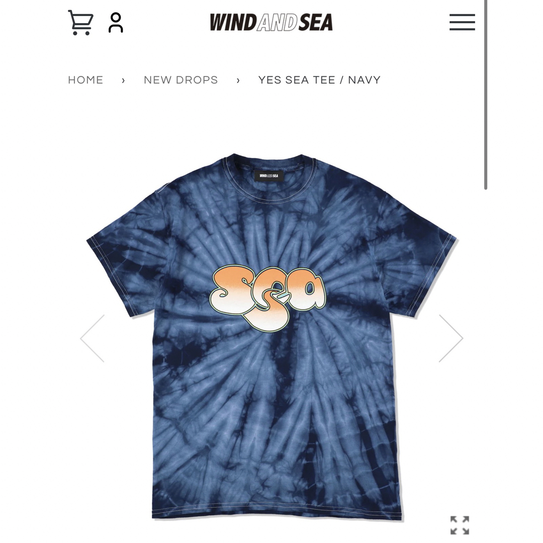 WIND AND SEA YES SEA TEE NAVY