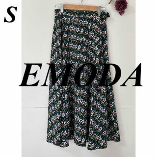 エモダ(EMODA)のEMODA エモダ 花柄ロングスカート S(ロングスカート)