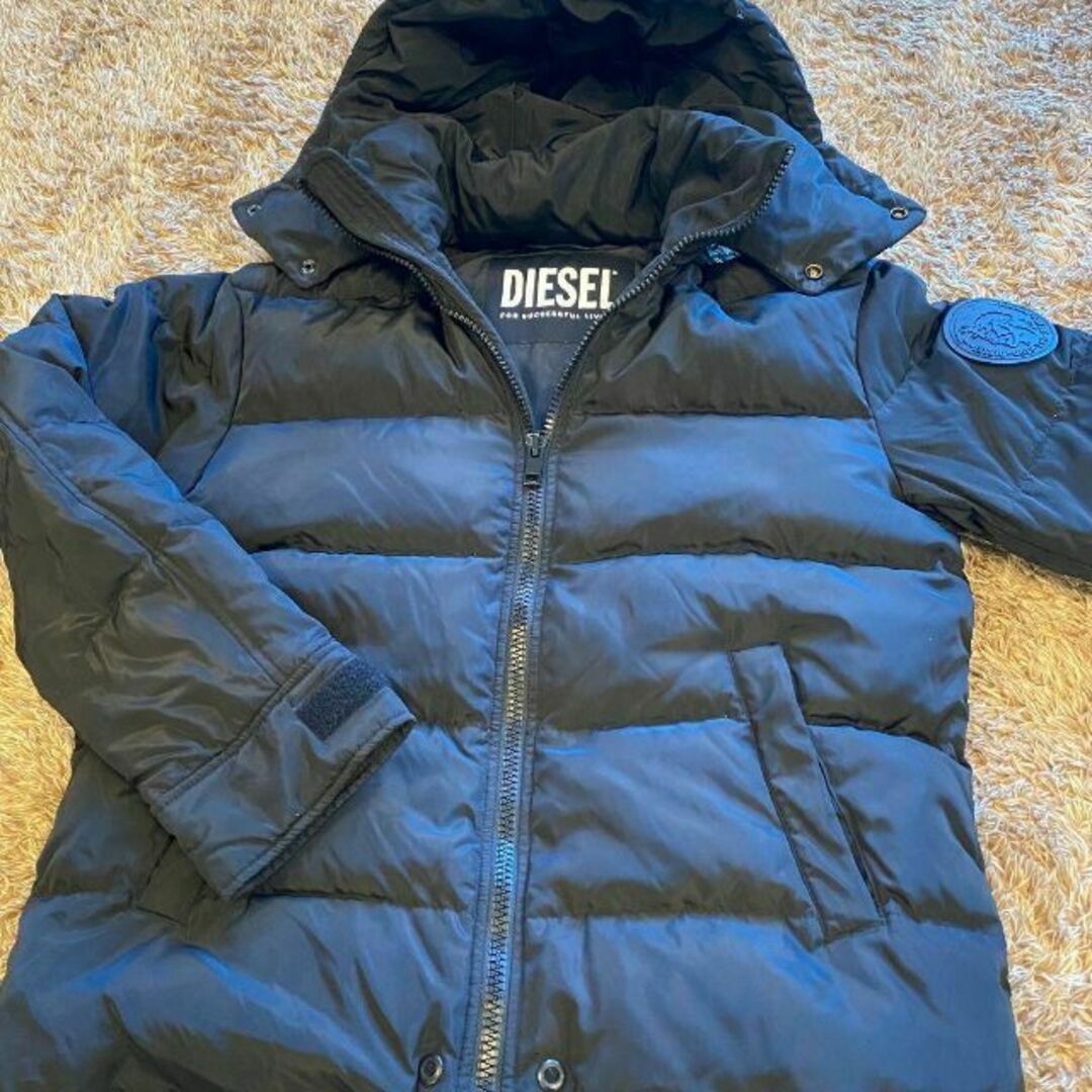 DIESEL バック ロゴ かっこいい ダウンジャケット ベンチコート