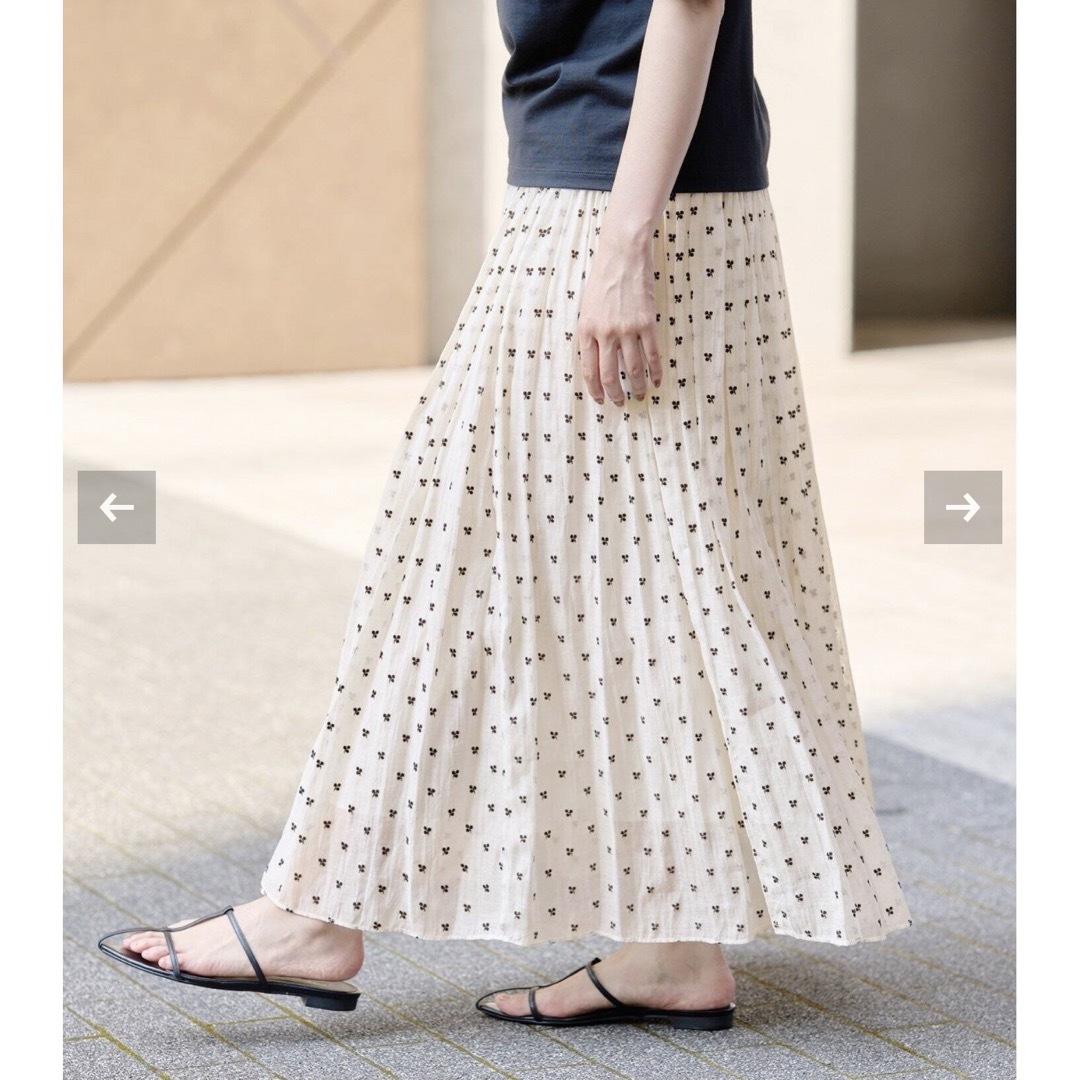 IENA(イエナ)のIENA フロッキープリントスカート レディースのスカート(ロングスカート)の商品写真