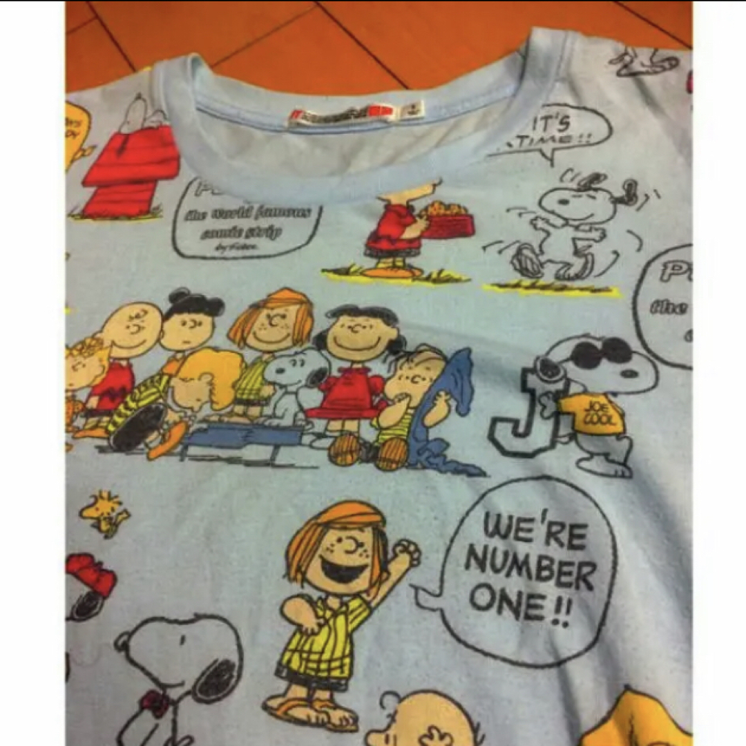 SNOOPY(スヌーピー)のスヌーピー✖︎ユニクロコットンT レディースのトップス(Tシャツ(半袖/袖なし))の商品写真