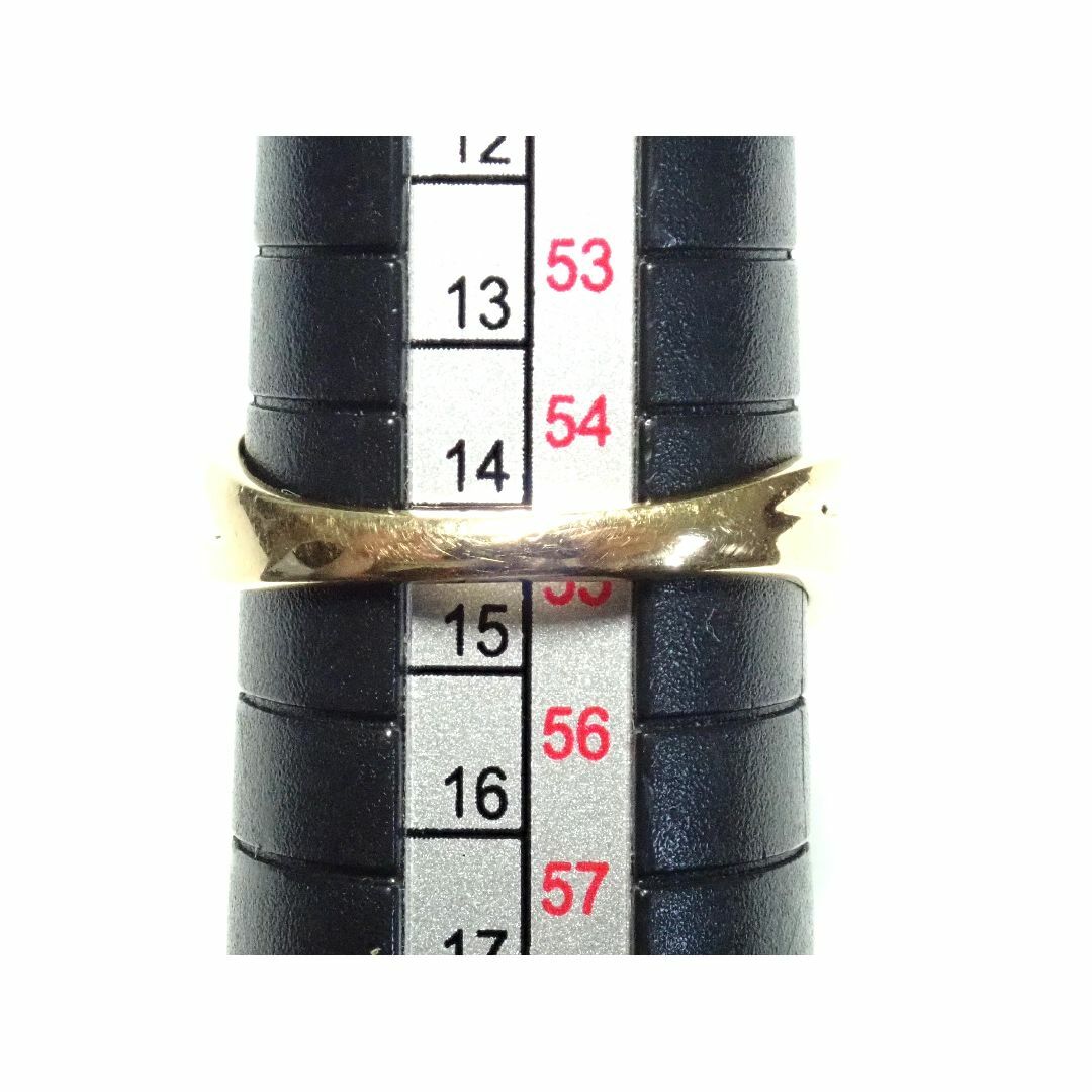 285.K18 指輪 パール リング D 0.04ct ぶどう 14号 5.7g レディースのアクセサリー(リング(指輪))の商品写真