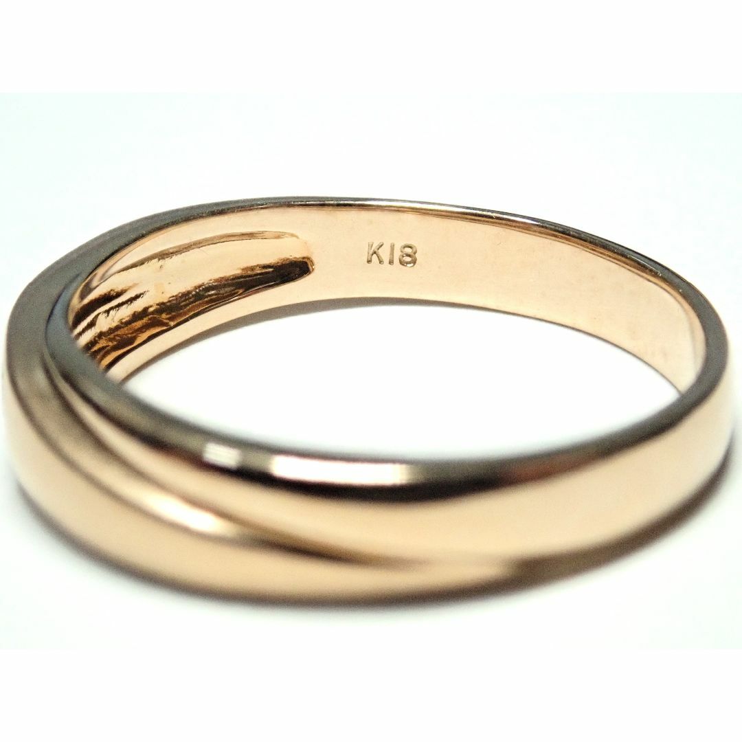 286.K18 指輪 ダイヤモンド リング 0.04ct 11号 [新品未使用] レディースのアクセサリー(リング(指輪))の商品写真