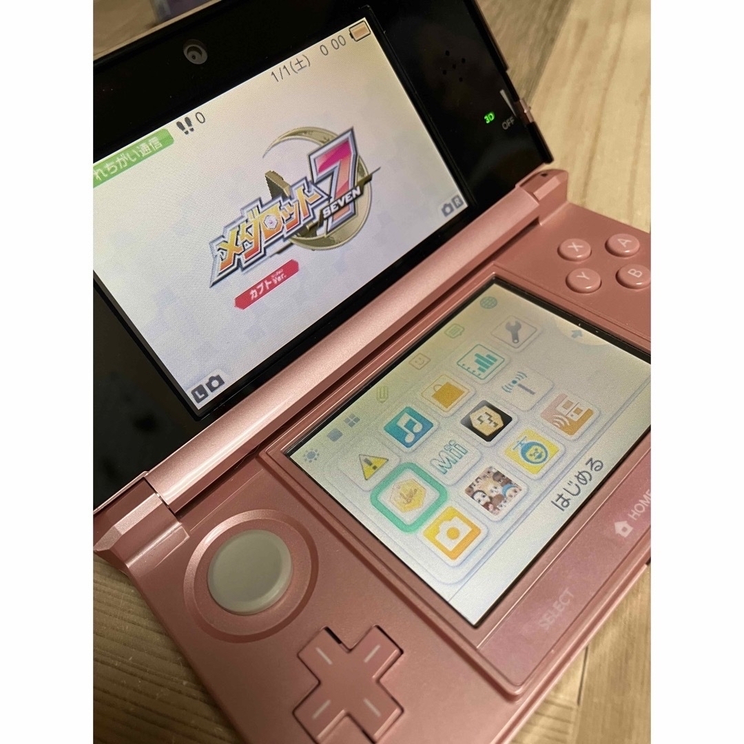 ニンテンドー3DS(ニンテンドー3DS)のニンテンドー3DS本体 ニンテンドー3DS 3DS本体 ピンク エンタメ/ホビーのゲームソフト/ゲーム機本体(家庭用ゲーム機本体)の商品写真