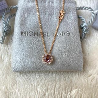 マイケルコース(Michael Kors)の1158 新品未使用 マイケルコース ネックレス ピンクゴールド かわいい 清楚(ネックレス)