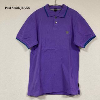 ポールスミス(Paul Smith)のポールスミスジーンズ  国内正規品 ポロシャツ ゼブラ  半袖  M パープル(ポロシャツ)