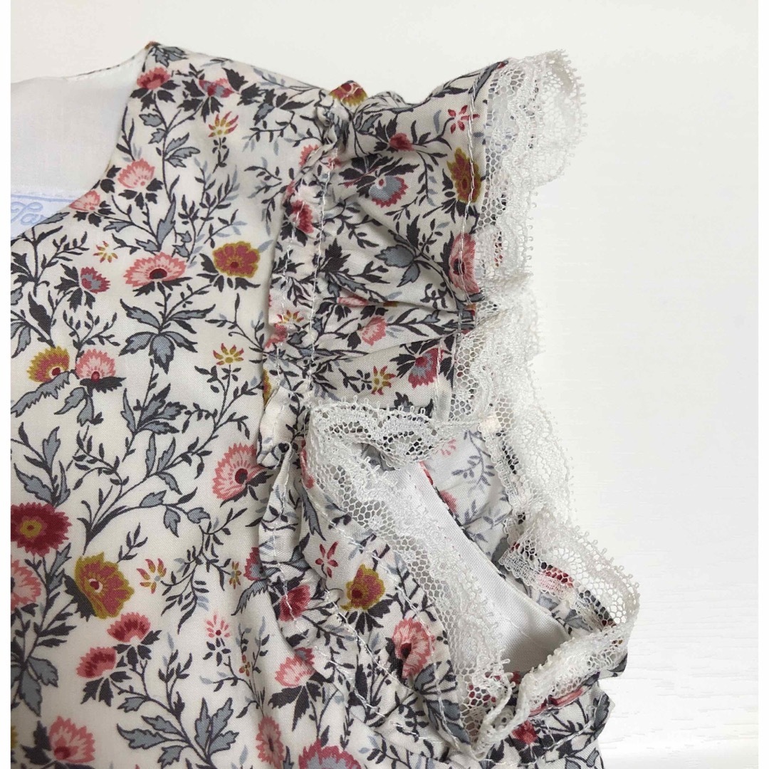 新品☆タルティーヌエショコラ☆ワンピース☆リバティ☆白☆花柄