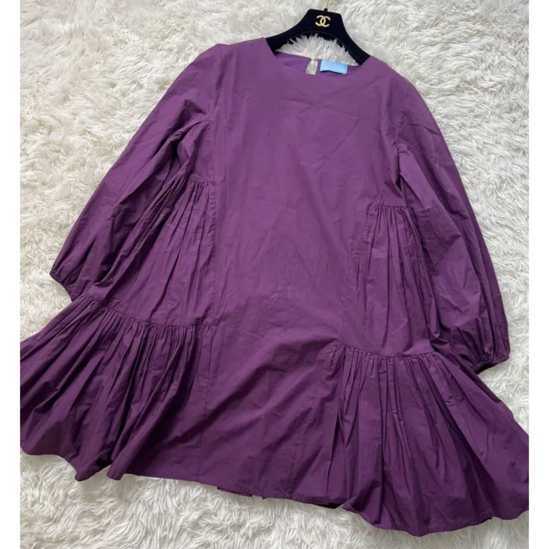 Merlette × TOMORROWLAND 別注ワンピース ボルドー-