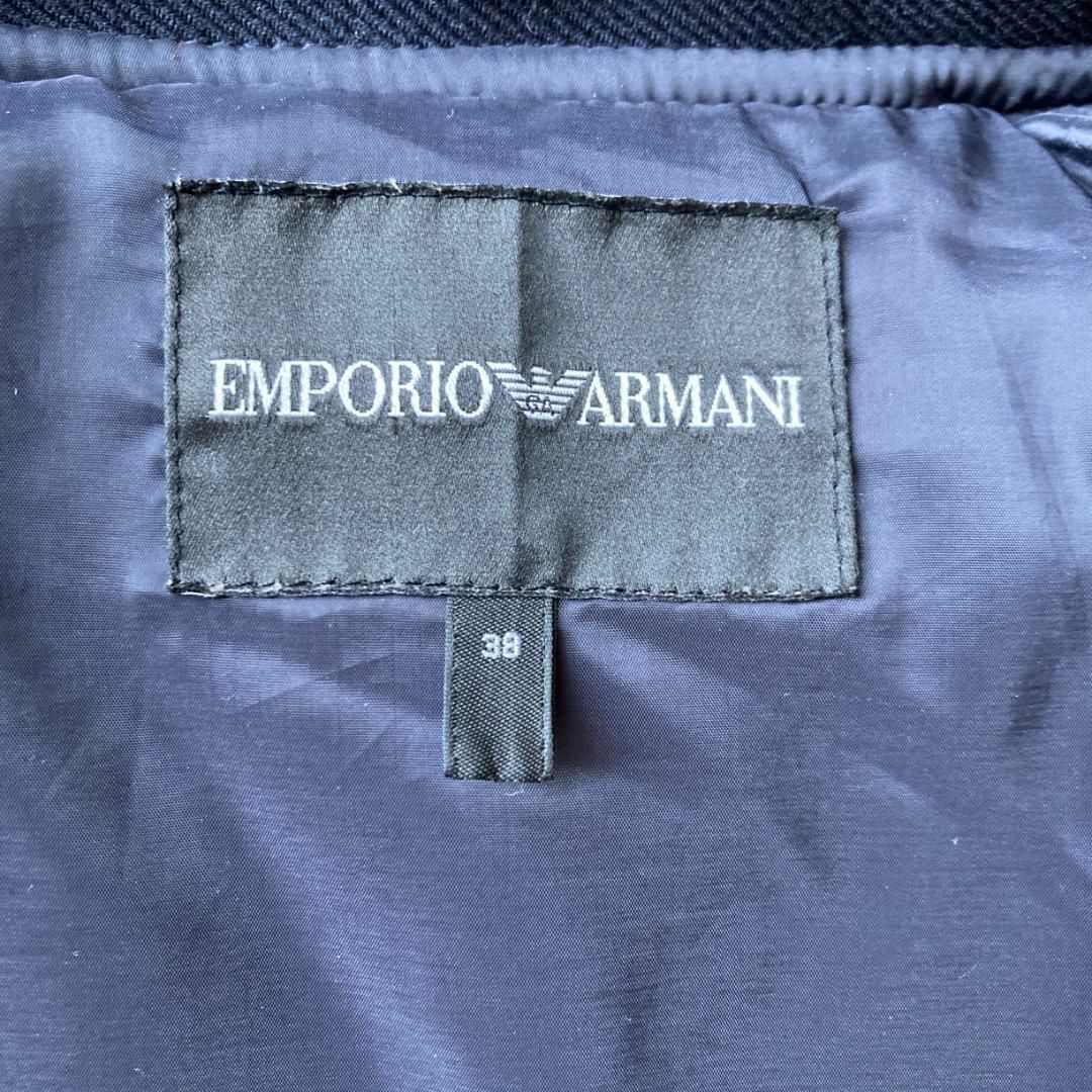 Emporio Armani(エンポリオアルマーニ)の1031 美品 高級 上質 エンポリオ アルマーニ 中綿コート ウール レディースのジャケット/アウター(ロングコート)の商品写真