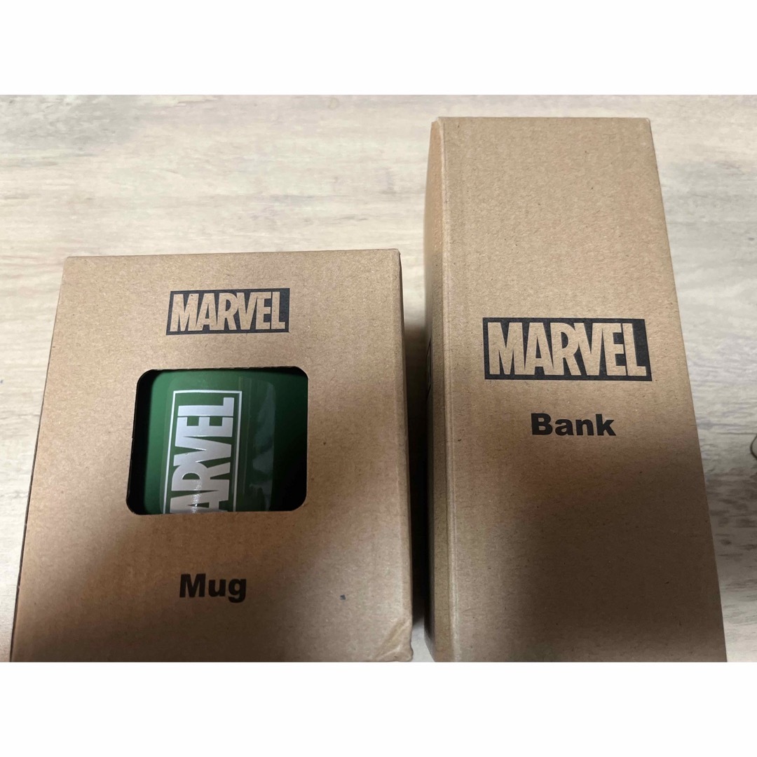 MARVEL(マーベル)の新品未使用 MARVEL ロキマグカップ＆キャプテンアメリカ ガススタ貯金箱 エンタメ/ホビーのフィギュア(アメコミ)の商品写真