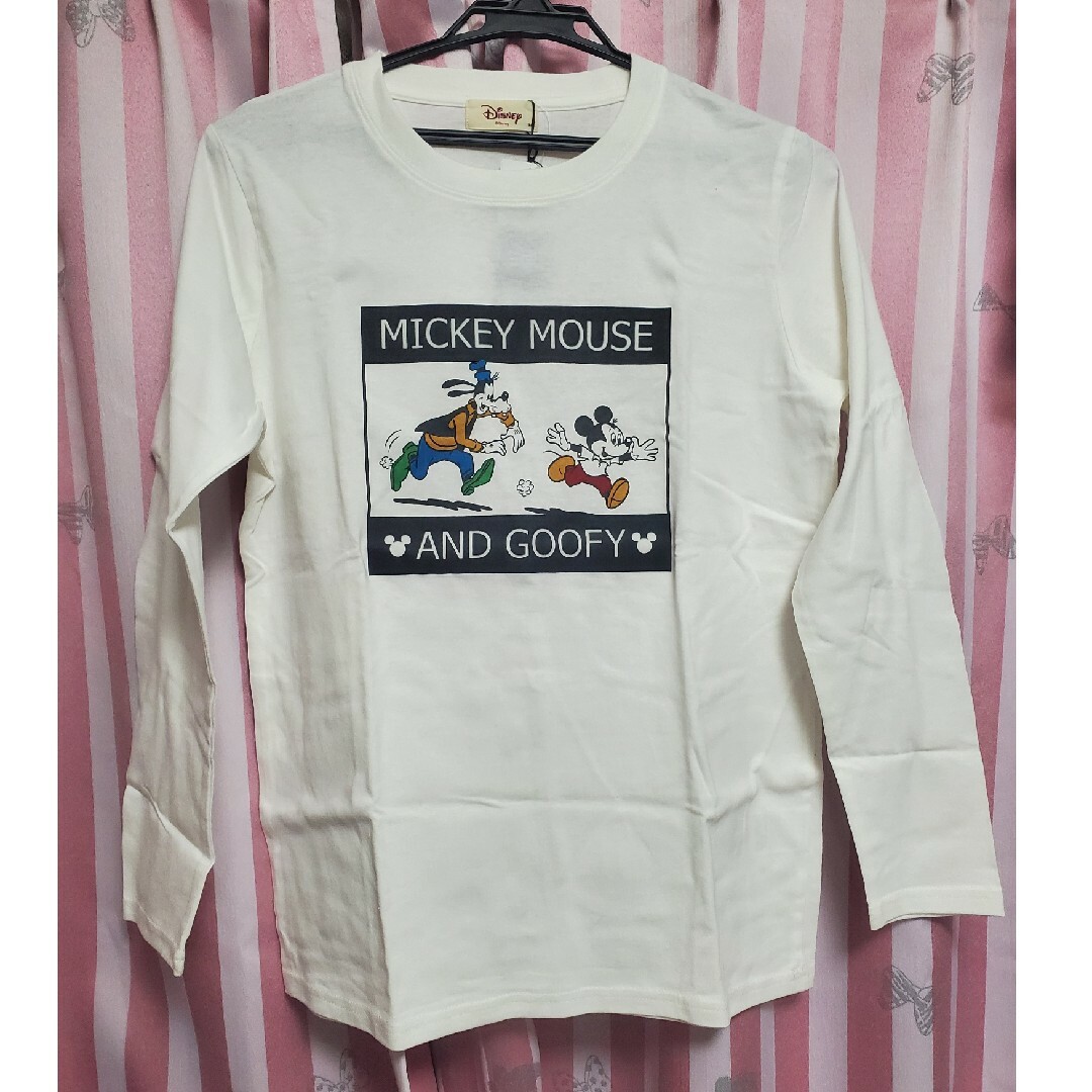 HONEYS(ハニーズ)のHoneys　ディズニー　ミッキー　グーフィー　長袖トップス レディースのトップス(Tシャツ(長袖/七分))の商品写真