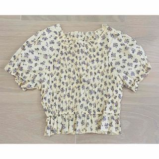 フタフタ(futafuta)のバースデイ フラワー チュニック トップス(Tシャツ/カットソー)