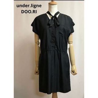 アングローバルショップ(ANGLOBAL SHOP)のunder.ligne by DOO.RI シルク100％ ワンピース(ひざ丈ワンピース)