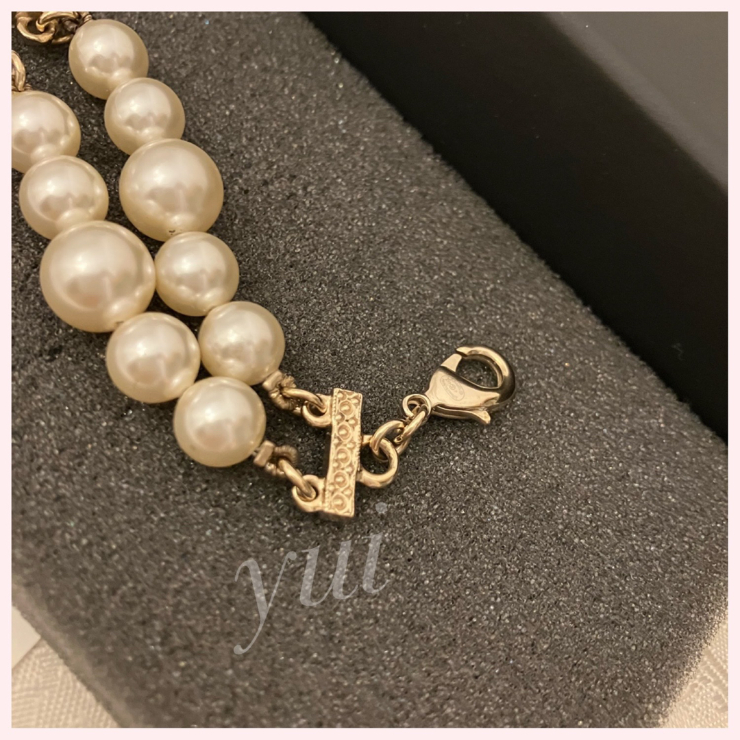 CHANEL - 正規 レア コレクション シャネル ココマーク 二連 CHANEL - 正規 レア コレクション シャネル ココマーク 二連