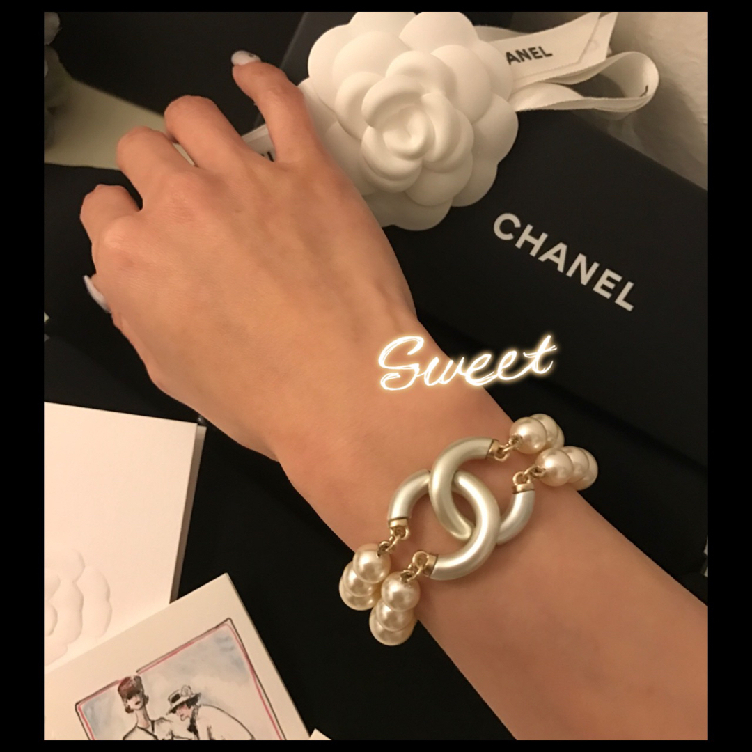 CHANEL - 正規 レア コレクション シャネル ココマーク 二連 CHANEL - 正規 レア コレクション シャネル ココマーク 二連