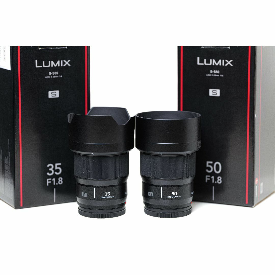 ＜ほぼ未使用！極上品！！＞送料無料！！LUMIX S 35 & S 50 F1.