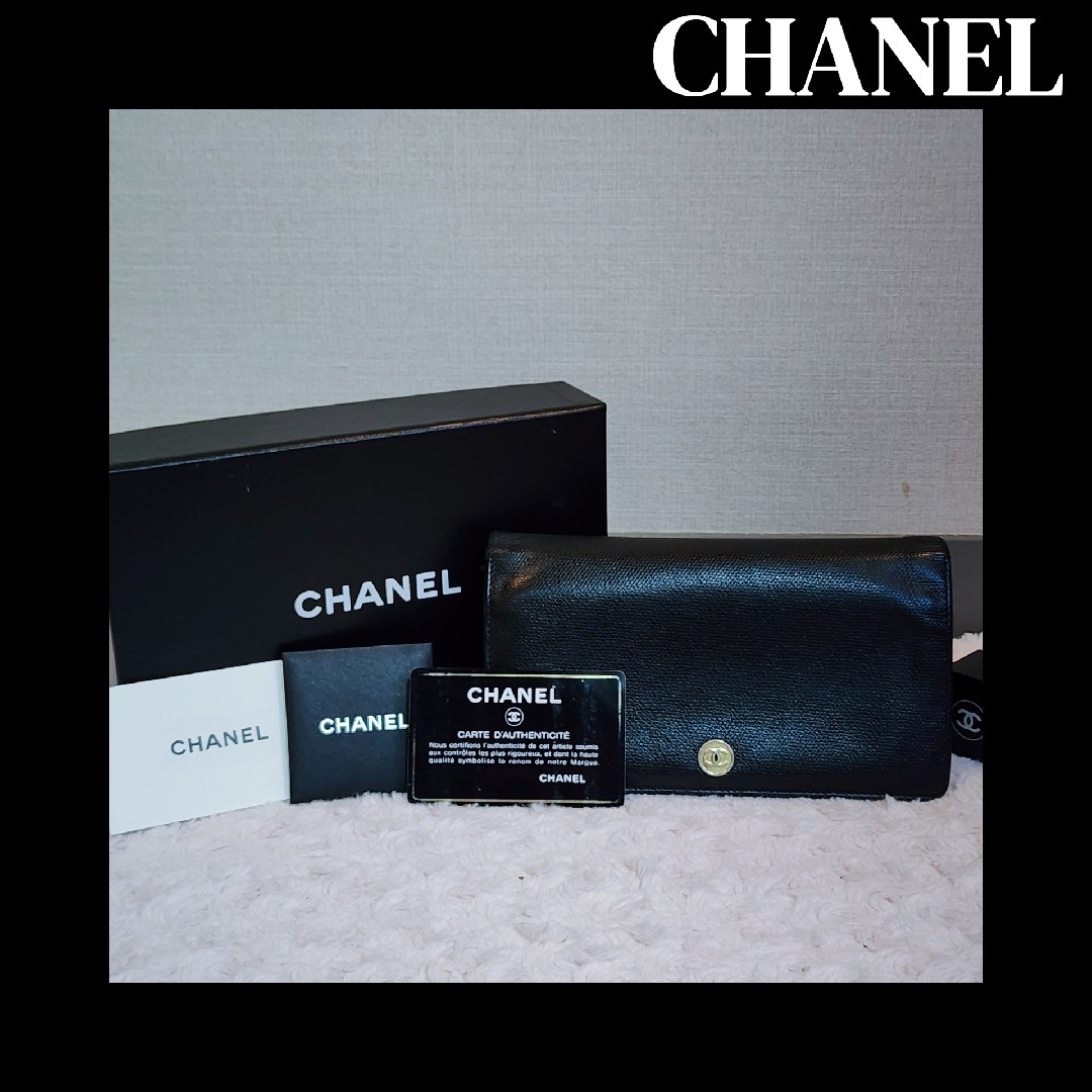 CHANEL - フォロー割♡CHANEL*長財布*キャビアスキン*ココマーク