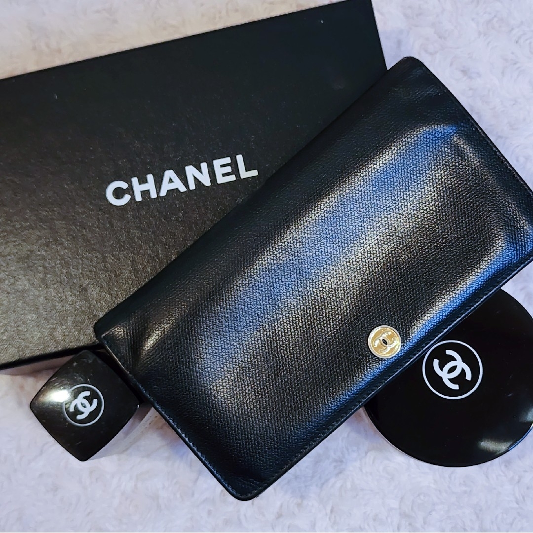 CHANEL - フォロー割♡CHANEL*長財布*キャビアスキン*ココマーク