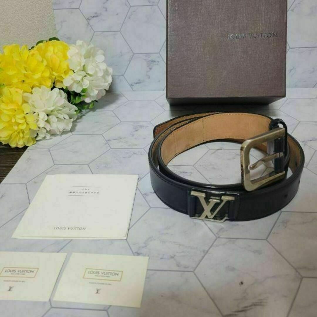 LOUIS VUITTON - ルイヴィトン シルバー LVロゴ2個 かっこいい ベルト