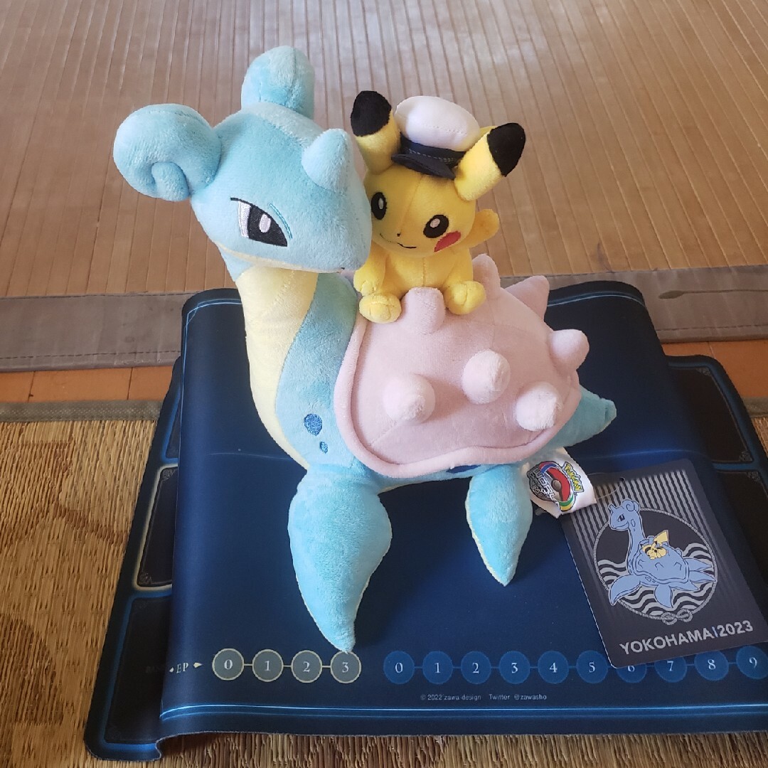 ポケモンWCS ぬいぐるみラプラス&ピカチュウ、ぬいぐるみピカチュウ