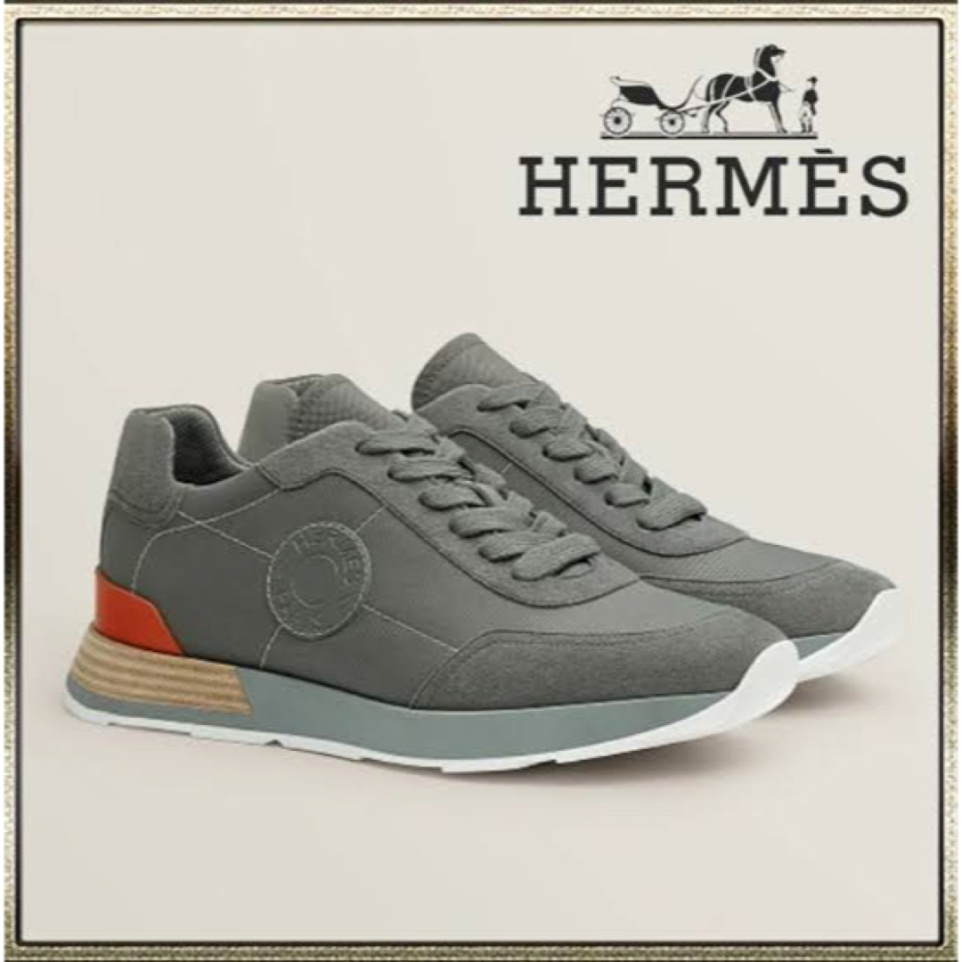 HERMES DRIVE SNEAKER エルメス ドライブ　Gris靴/シューズ