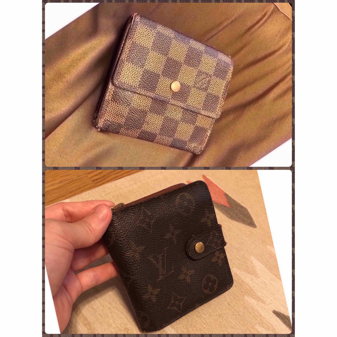 LOUIS VUITTON(ルイヴィトン)の確実正規品 ルイ・ヴィトン 短財布 2点セット ダミエ柄 モノグラム柄  美品 レディースのファッション小物(財布)の商品写真