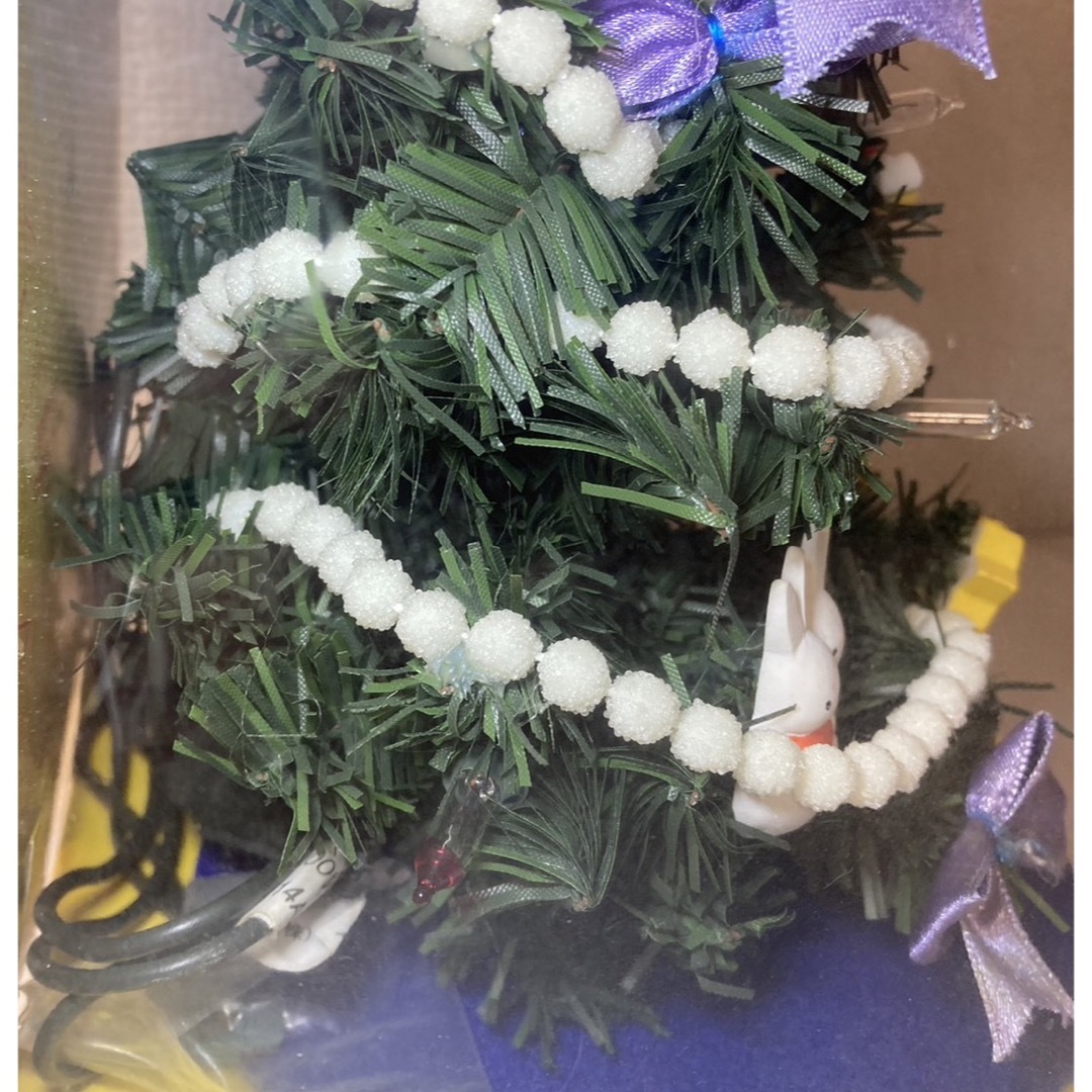 miffy(ミッフィー)のミッフィー　デコツリー　クリスマスツリー　電飾　ブルーナ　雲の上 インテリア/住まい/日用品のインテリア小物(置物)の商品写真