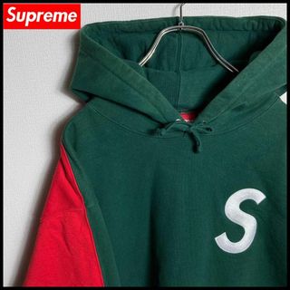 シュプリーム(Supreme)の【コムドットゆうた着用モデル】シュプリーム　Sロゴ　パーカー　人気Lサイズ(パーカー)