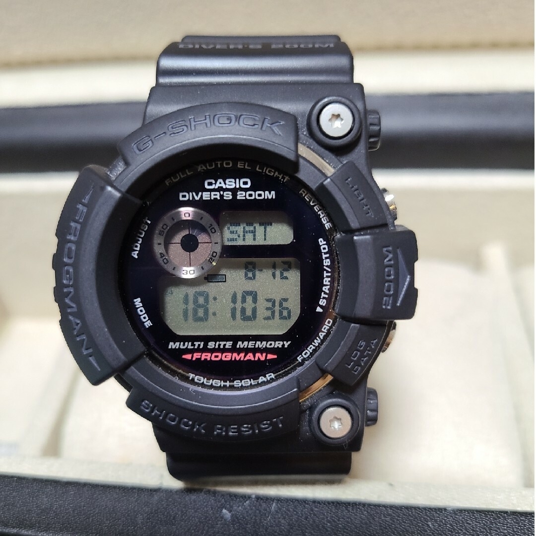 G-SHOCK FROGMAN タフソーラー ブラック ヘリオス GW-200B-