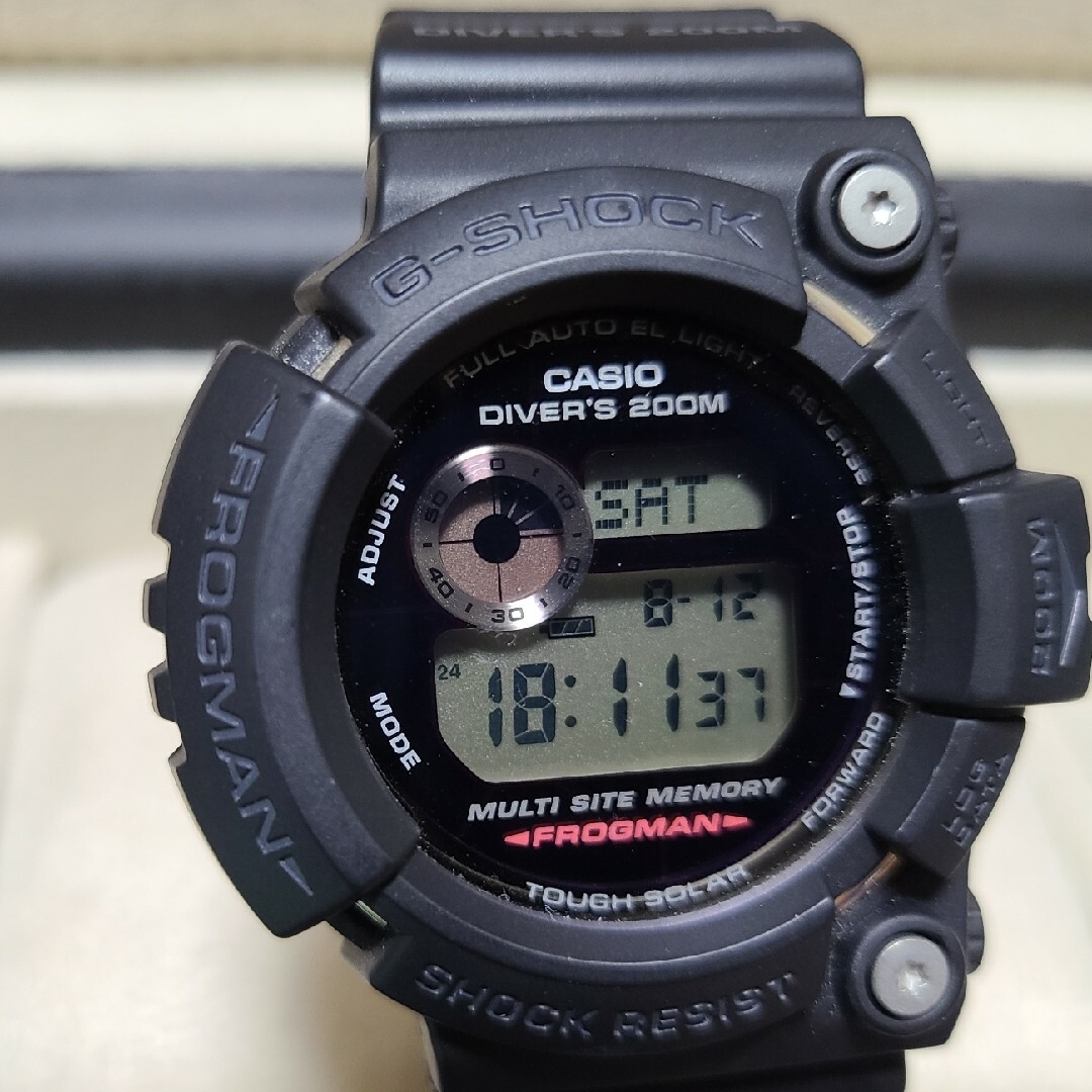 G-SHOCK FROGMAN タフソーラー ブラック ヘリオス GW-200B-