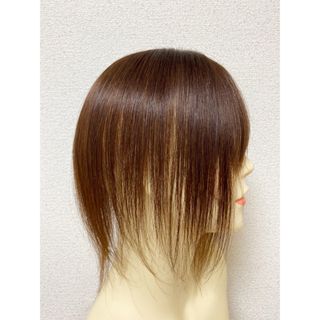 高級人毛100%  夏も快適⭐️馴染ませ総手植えワイドヘアピース