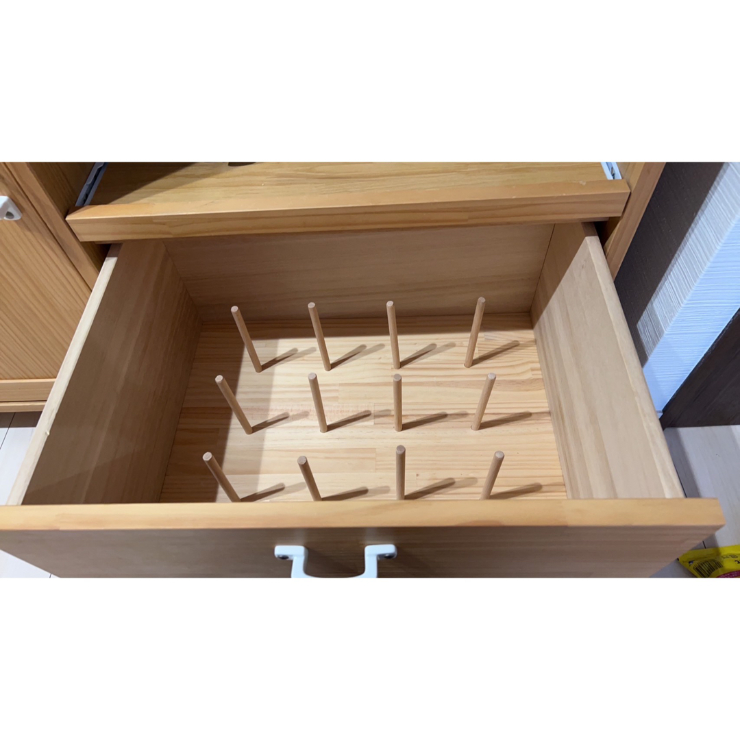 最低価格】モモナチュラル カップボード 食器棚 カウンター 最低価格】モモナチュラル カップボード 食器棚 カウンター
