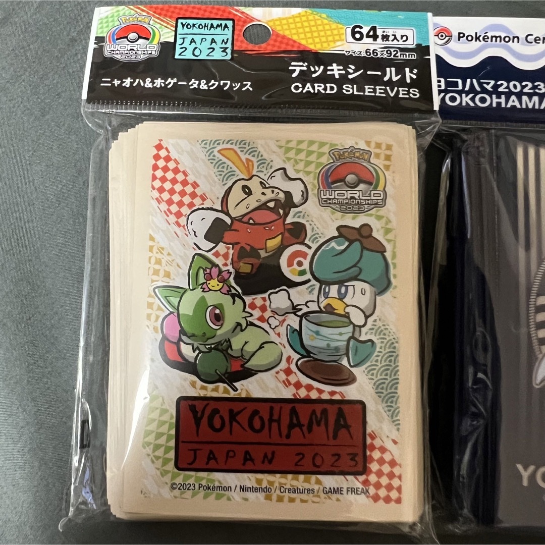 ポケモン WCS 2023 デッキシールド三種類 デッキケース セット横浜 ポケモン WCS 2023 デッキシールド三種類 デッキケース セット横浜