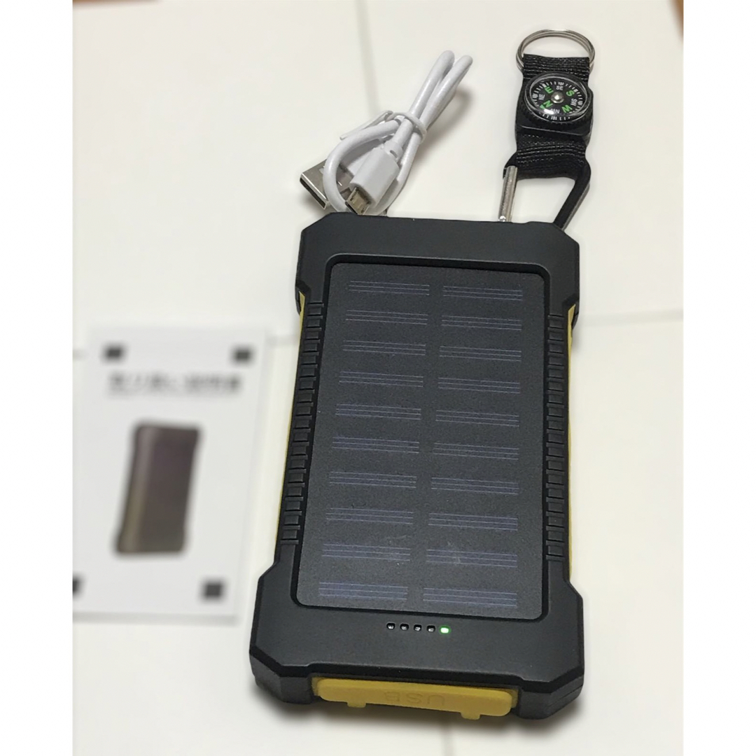 ソーラー モバイルバッテリー 50000mAh大容量二台同時充電可 スマホ/家電/カメラのスマートフォン/携帯電話(バッテリー/充電器)の商品写真