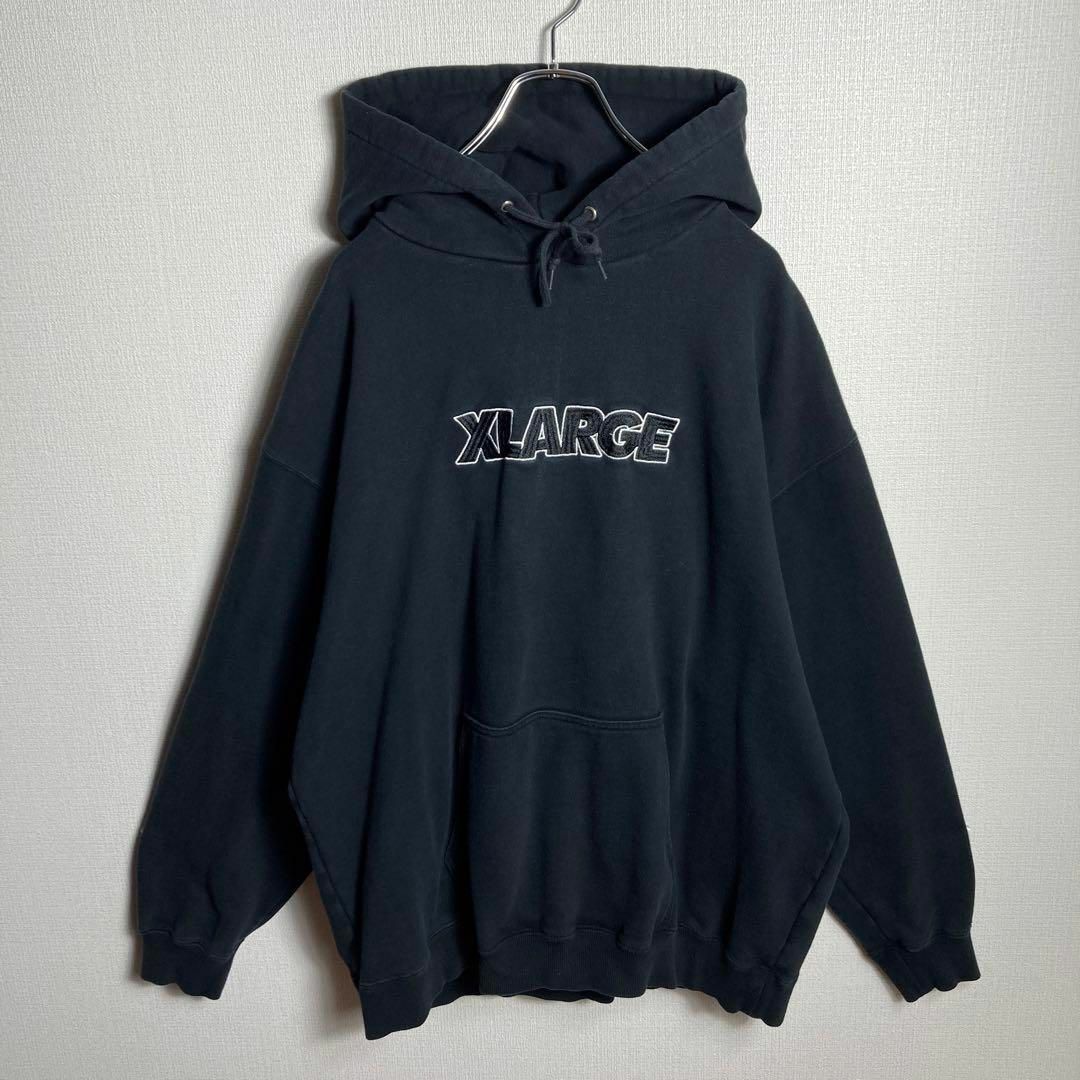 希少ビッグサイズ！エクストララージ　ハーフジップスウェット　XLARGE XL