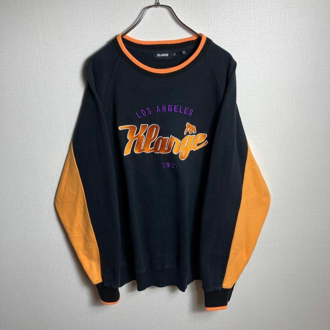 XLARGE - 【希少XLサイズ】エクストララージ ビッグ刺繍ロゴ バイ